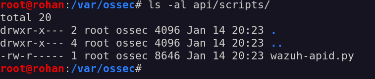 the wazuh-apid.py file permissions